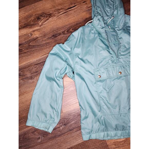 Vintage Lacoste Pullover Windbreaker Jacket Teal Green Half-Zip Hooded Men’s L - Picture 15 of 15